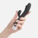 Vibrator - "wow" rabbit, clitoris stimulator and dots G, IP67, black