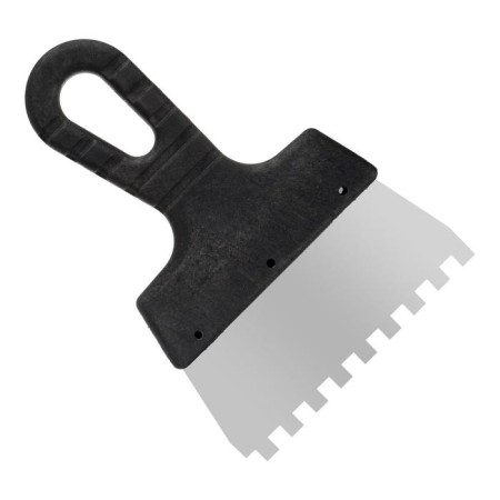 Facade spatula "remocolor" 12-8-150, stainless steel, plastic, tooth 8x8 mm, 150 mm
