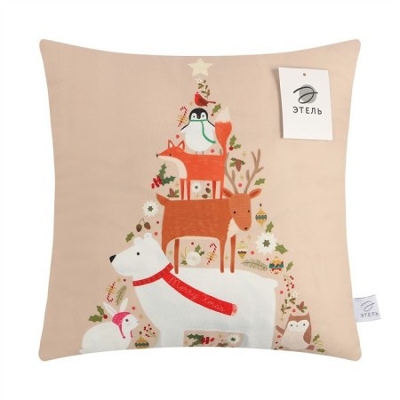 Case on the pillow Ethel Merry Xmas, 40*40 cm, 100 p/e, velor-5