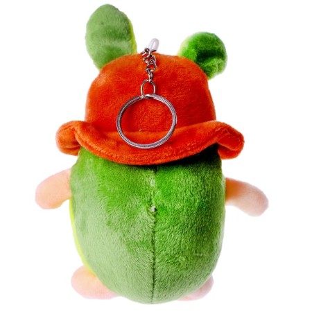 Soft toy "Avocado in a panama", on a key chalk, color mix-1