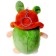 Soft toy "Avocado in a panama", on a key chalk, color mix