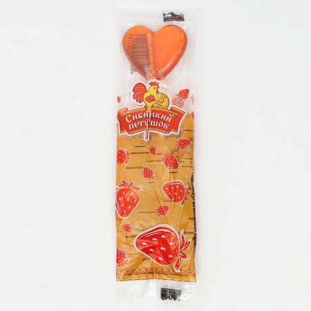 Caramel Lollice "Heart" strawberries, 14 g-3