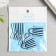 Acryl's work decor "Striped handbag" 2.7x3 cm