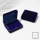 The case of velvet for cufflinks "Classic", 7.7 × 6, blue color