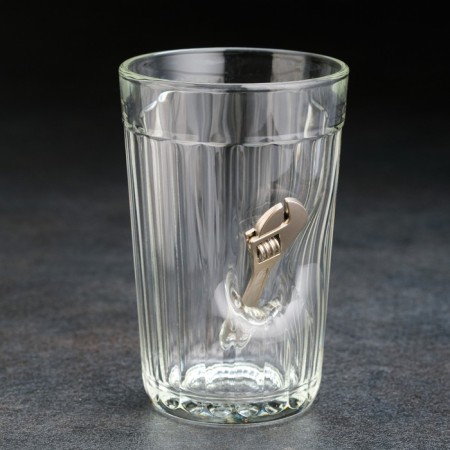 A glass "impenetrable. Diva key", faceted, 250 ml-1