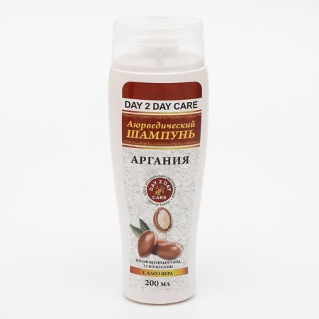 Ayurvedic shampoo "Day Tu Day Car", Argania with Aloe Vera, 200 ml-1