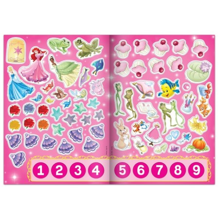 A set of reusable stickers “Learning with the Princesses”, A4, Princesses-4