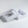 Box a team without printing a lid is a white one with a window 18 x 15 x 5 cm, a set of 5 pcs.