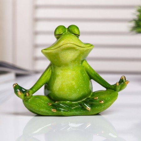 Souvenir Polystone Lak "Frog Yog" MIX 15x12.5x5.5 cm-4
