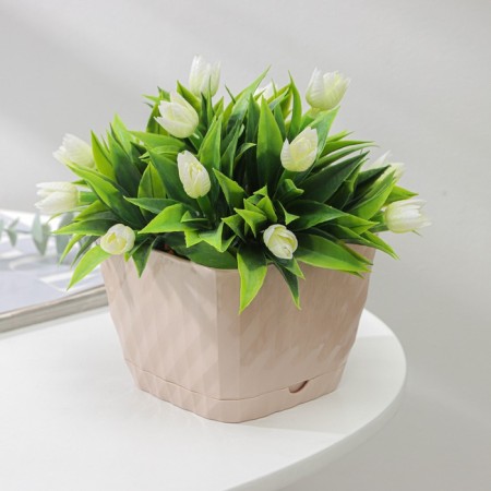 Pot with the pallet "Classic", 1 l, beige color