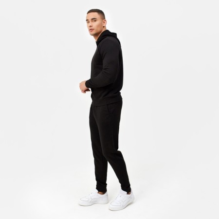Sports suit men's (hoodies, trousers) minku, black color, size 50-1