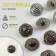A set of buttons on the leg, d = 18 mm, 10 pcs, black-silver color