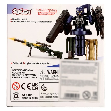Sniper Rifle robot transforms, with metal elements-11