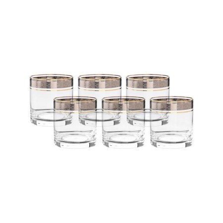 A set of glasses for whiskey, decor "Panto Platinum, Gold Life", 410 ml x 6 pcs.-1
