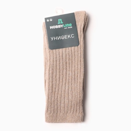 Women's socks "Hobby Line", beige color, size 36-40-2
