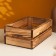 Wooden Kashpo 26x16x10 cm burned