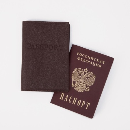 Cover for passport, color, cappuccino-3