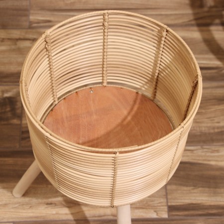 A set of wicker pots, 3 pcs, height 44x44x56 cm-2