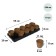 Set for seedlings: a peat pot of 500 ml (10 pcs.), A pan 55 × 20 cm, black