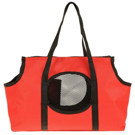 Bag - carrying for animals to the shoulder, PVC, 37 x 13 x 20 cm, red-3