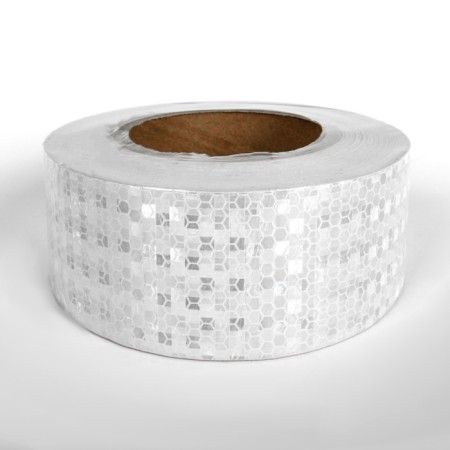 Reflective tape, self -adhesive, white, 5 cm x 25 m-2