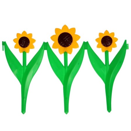 Decorative fence, 32.5 × 225 cm, 5 sections, plastic, yellow flower "Chamomile"-7
