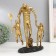 Souvenir Polystone "Walk with dad" Gold 28x19x12 cm