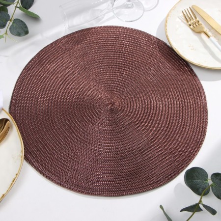 Napkin Serving shares cent. brown, D 38 cm-1