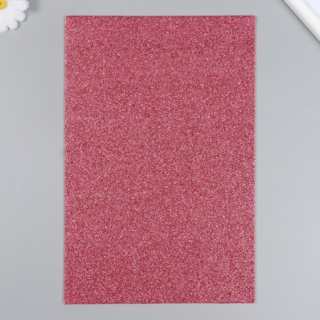 Glitter felt 20x30 cm 2 mm, red-pink-2