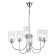 Suspended EVOLUCE lamp. Sle1127-103-06. Tilda. 6x40 watts, E14, 65x65x37 cm, chromium color