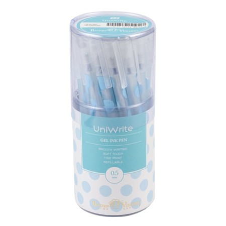 Gel handle Bruno Visconti Uniwrite Light Blue Polka Dots, 0.5 mm, blue ink-4