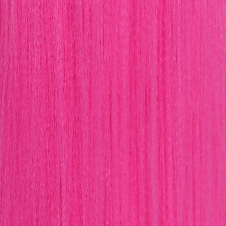 SIM-BRAIDS Kanecalon is monophonic, corrugated, 65 cm, 90 gr, pink color (#1855)-1