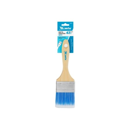 Brush flat MTX 83072, artificial bristles, wooden pen, 2.5 "-3