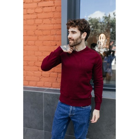 Jumper male ise, size 56, burgundy color-4