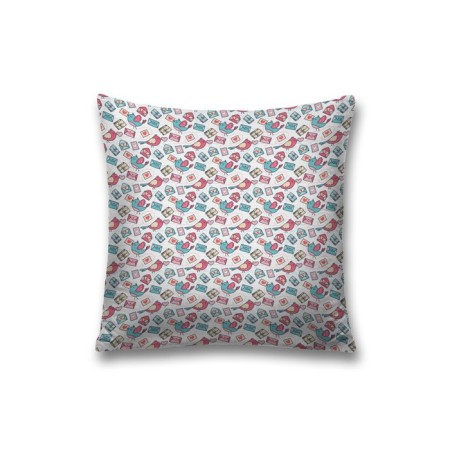 Pillowess decorative "Birds with a letter", on a zipper, size 45x45 cm