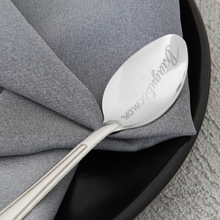 Spoon with engraving on the postcard "Vladivostok", 3 x 14 cm-2