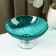 Glass Vase for fruits "Fireworks", 350 ml, 15 × 7.5 cm, emerald color