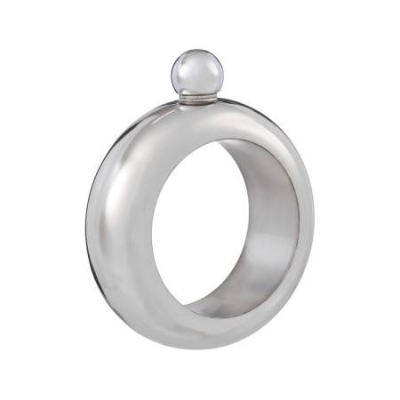Flaw for alcohol and water "Bracelet", stainless steel, gift, female, 105 ml-1