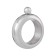 Flaw for alcohol and water "Bracelet", stainless steel, gift, female, 105 ml