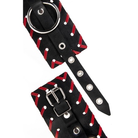 OCHs with red edging Pecado BDSM, skin, black-7
