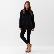 Women's costume (sweatshirt and leggings) KAFTAN PLUSHY p. 52-54, black