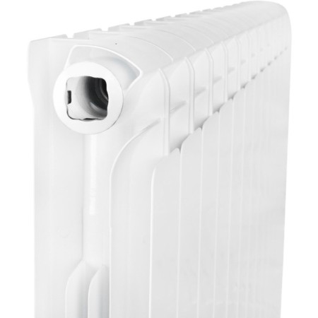 Aluminum radiator Stout Bravo, 500 x 80 mm, 12 sections, lower right connection-5