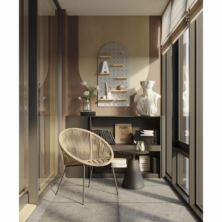 Coffee table Marius, 500 × 500 × 550 mm, black color-4