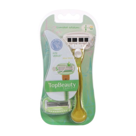 Female female Topbeauty Paris yellow + interchangeable cassettes, 2 pcs (compatible with Venus)-2