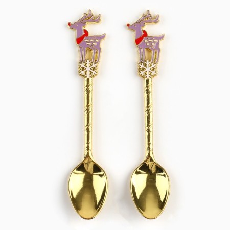 Tablespoons New Year's teaspoon with a molding pen “New Year: the magic around us”, 11 x 2.1 cm-3