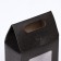 Box with window, black, 15 x 10 x 6 cm