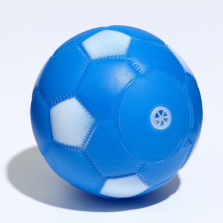Brying toy "Ball Football" for dogs, 6.2 cm, blue-1