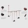 TR5536-BK fastener for the Belty Rod ip20 bar black plastic