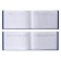 Test book for a university 140 x 100 mm, calligrata, hard cover, boumvinyl, blue color