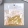 Metal decor "Patterns in the square" set 4 pcs gold 4x4 cm